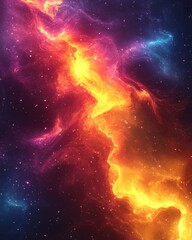 Abstract cosmic glow effects background. Featuring cosmic glow effects and bright colors. Emphasizing depth and sparkle. Ideal for space and dynamic themes.