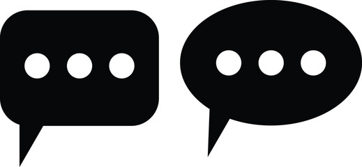 Notification message icon symbol or contact alert vector app, web flat design set isolated on transparent background notice pointer with incoming message. Social media chat communication