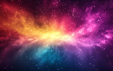 Fototapeta premium Abstract cosmic glowing radiance background. Featuring cosmic glowing radiance with bright colors. Emphasizing depth and radiant glow. Ideal for space and artistic themes.