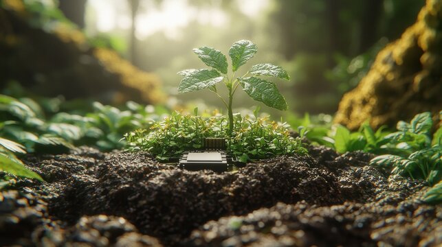 Plant-based nanotechnology for biodegradable sensors