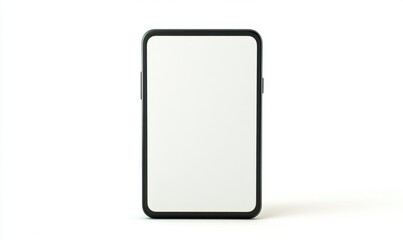 Smartphone mockup, blank screen, white background, app design