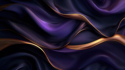 Obraz premium A digital artwork featuring a vibrant, flowing fabric design with intricate patterns and textures.