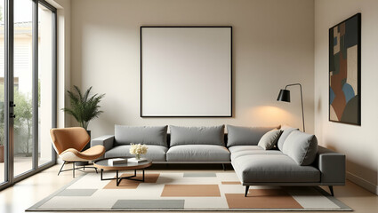 Title: A Sleek and Modern Interior Design Mockup

