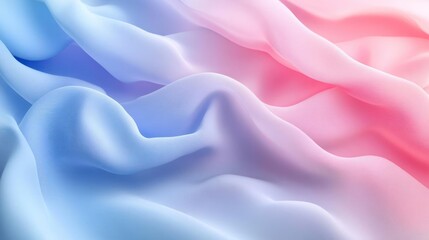 Obraz premium Smooth and colorful fabric with a wavy texture