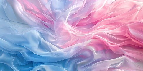 abstract background with pink and blue wavy layer
