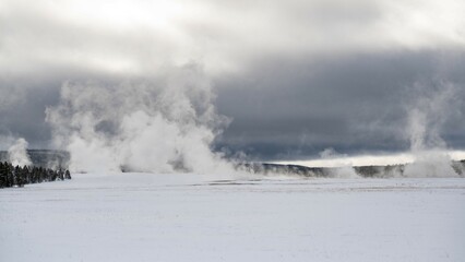 fog in the mountains