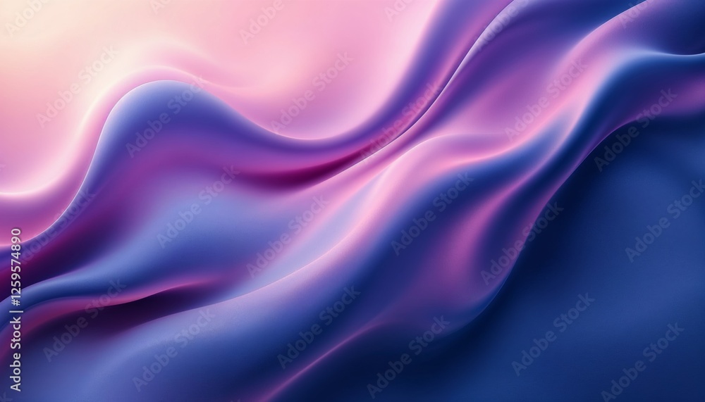 Poster sublime fabric flow abstract background with gentle gradient hue