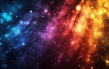 Obraz premium Abstract cosmic light bursts background. Featuring cosmic light bursts and vivid colors. Emphasizing motion and depth. Ideal for space and dynamic themes.
