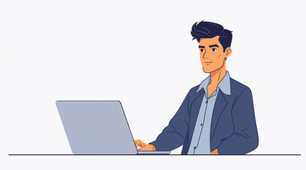 businessman with laptop