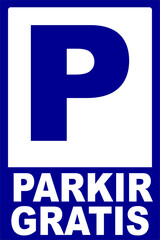 FREE PARKING SIGN