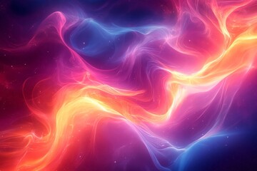 Obraz premium Abstract cosmic light flow patterns background. Featuring cosmic light flow patterns and vivid colors. Emphasizing motion and depth. Ideal for space and dynamic themes.