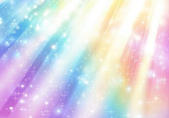 Obraz premium Pastel rainbow light beams sparkle background