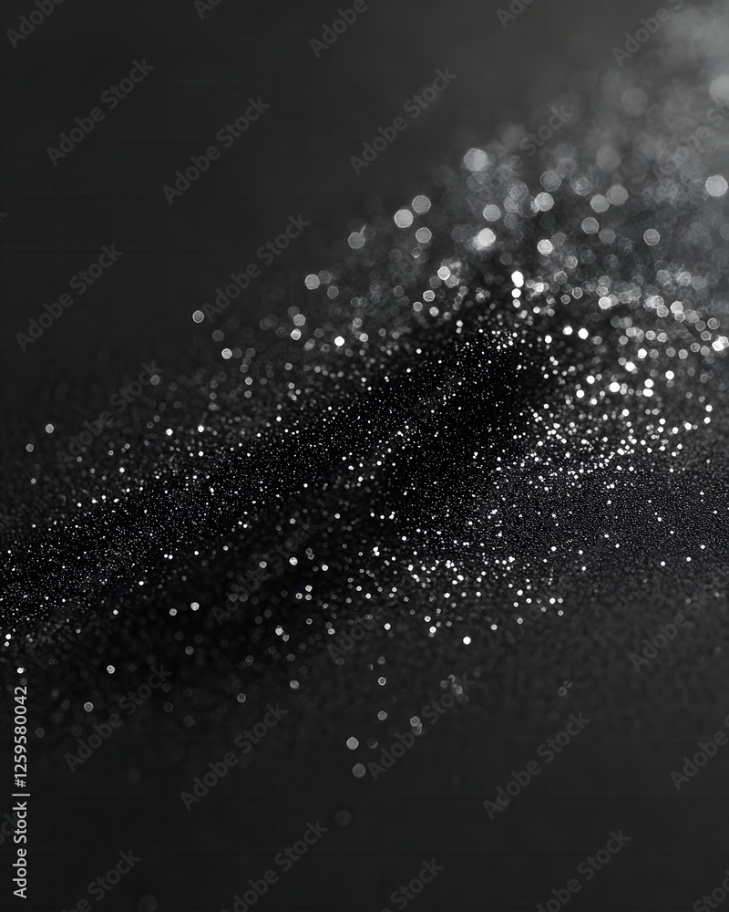 Poster elegant dark texture with sparkling light bokeh abstract background for luxury design