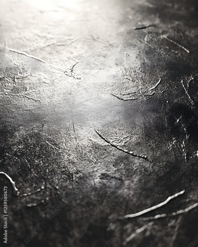 Poster abstract dark texture with metallic shine and subtle scratches for artistic background
