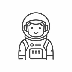 A joyful astronaut stands confidently in their spacesuit, ready for adventure in the vastness of outer space. This playful vector illustration captures the excitement of exploration.
