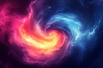 Abstract cosmic light swirls background. Featuring cosmic light swirls and bright colors. Emphasizing motion and modernity. Ideal for space and artistic themes.