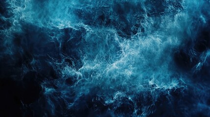 Obraz premium Blue ocean water surface background