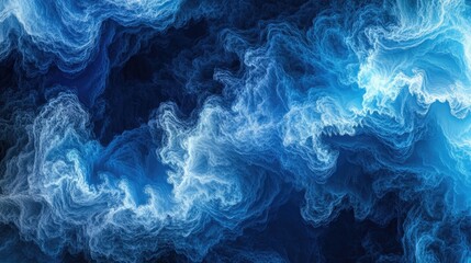 Obraz premium Blue waves forming a calm natural background