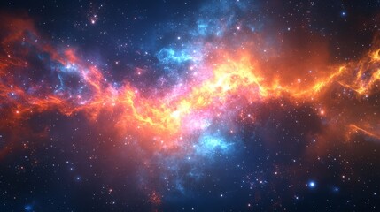Naklejka premium Abstract cosmic luminous flares background. Featuring cosmic luminous flares with bright colors. Emphasizing depth and radiant bursts. Ideal for space and artistic themes.