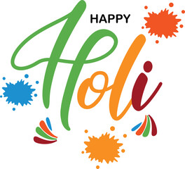 Fototapeta premium Happy Holi Festival Vector Design