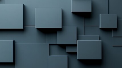 Grey cubes abstract background, tech design