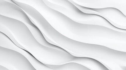 Obraz premium Abstract white wavy design, modern background, potential for graphic design use
