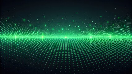 Futuristic and technology background concept, Abstract green digital wave background