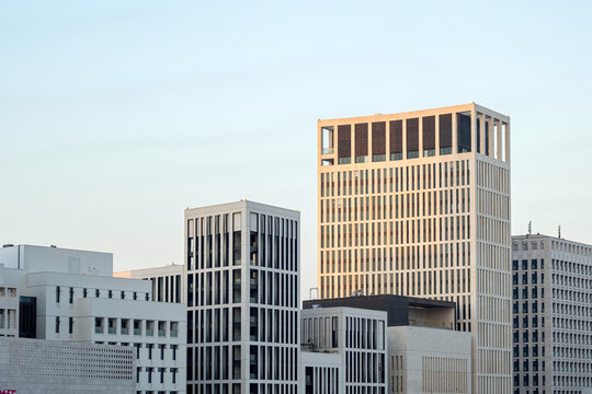 Msheireb Downtown skyline view. Al Diwan Street Doha