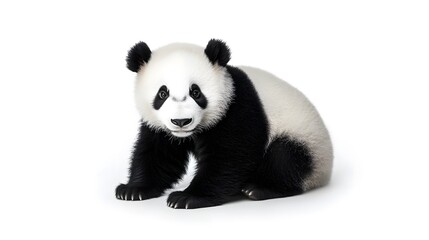Fototapeta premium Panda isolated over white background