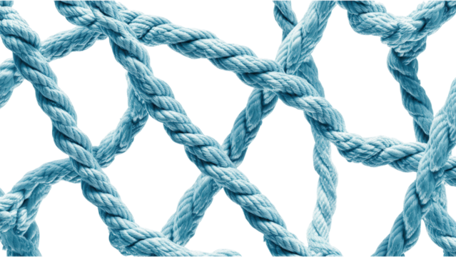 Cyan Nautical Rope Patterns, intricate designs showcasing scattered rope elements in vibrant cyan hues, perfect for marine-themed projects