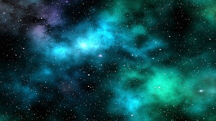 Naklejka premium Expansive Colorful Cosmic Background with Stars and Nebula Effects
