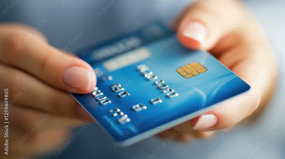 Poster secure and smooth mobile banking transaction with credit card payment