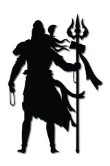 vector illustration of Shiv