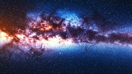 Fototapeta premium Stunning Cosmic Nebula with Stars in Deep Space Background
