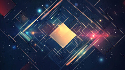 Modern Abstract background design with various color, digital minimalist art, soothing visual pattern and waves, Colorful design featuring geometric shapes abstract background.