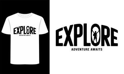 Obraz premium Explore T-Shirt Prints for Nature & Travel Lovers