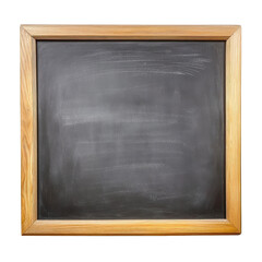 Classic Wooden Framed Chalkboard Displaying Blank Surface for Creative Ideas and Teaching Purposes