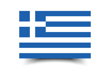 Obraz premium Flag of Greece. Greece flag official size and color standards digital vector illustration.