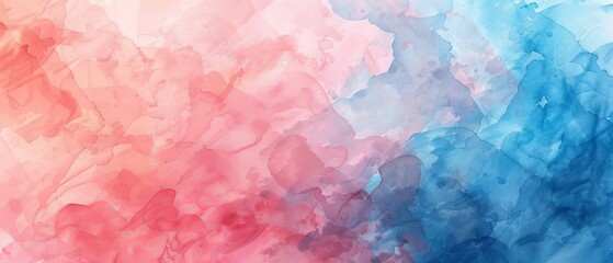 Fototapeta premium Abstract watercolor background with soft pastel hues and gentle fluid textures, perfect for creative designs, web banners, and modern layouts