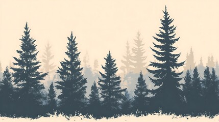 Obraz premium winter forest landscape
