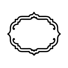 golden frame with floral ornament