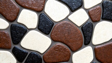 Fototapeta premium Colorful Mosaic Stones Pattern for Modern Interior Design