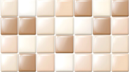 Smooth Elegant Tiles in Brown and Cream Color Pattern Design