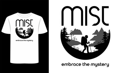 Mountains & Trendy Outdoor-Themed T-Shirt Graphics