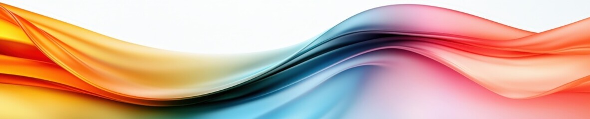Obraz premium Colorful Waves of Light: Abstract Wave Background