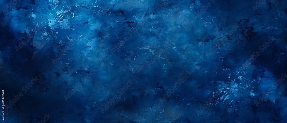 Poster vivid blue abstract art with canvas texture, modern and versatile design for creative projects and d