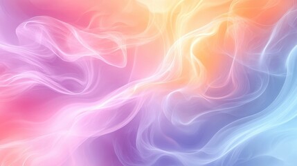 Obraz premium Pastel smoke swirls, abstract background, design element