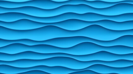 Obraz premium Smooth Waves Texture Background in Vibrant Blue Color Scheme