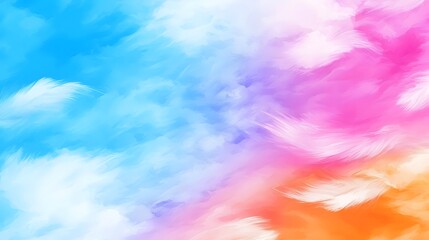 Colorful Abstract Background with Soft Cloud Patterns in Gradient