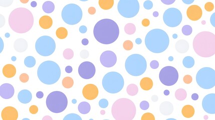 Colorful Circles on White Background for Modern Design Projects